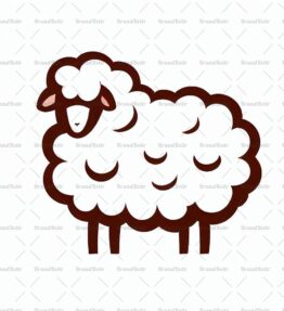 Flauschiges weißes Schaf